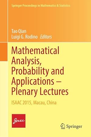 Bild des Verkufers fr Mathematical Analysis, Probability and Applications - Plenary Lectures zum Verkauf von buchversandmimpf2000