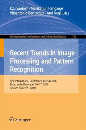 Immagine del venditore per Recent Trends in Image Processing and Pattern Recognition venduto da buchversandmimpf2000