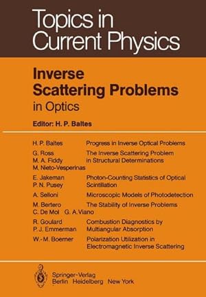 Seller image for Inverse Scattering Problems in Optics for sale by buchversandmimpf2000