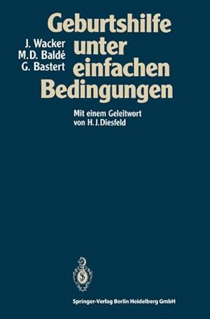 Imagen del vendedor de Geburtshilfe unter einfachen Bedingungen a la venta por buchversandmimpf2000