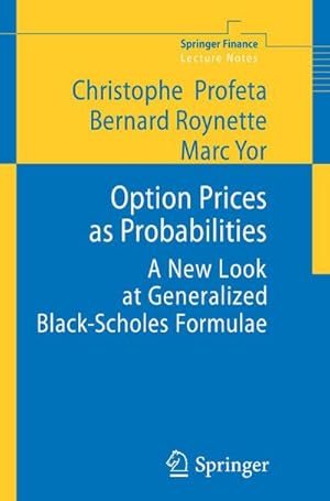 Immagine del venditore per Option Prices as Probabilities venduto da buchversandmimpf2000