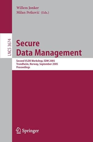 Immagine del venditore per Secure Data Management venduto da buchversandmimpf2000