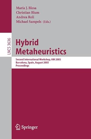 Immagine del venditore per Hybrid Metaheuristics venduto da buchversandmimpf2000