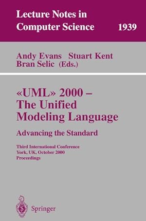 Immagine del venditore per UML 2000 - The Unified Modeling Language: Advancing the Standard venduto da buchversandmimpf2000