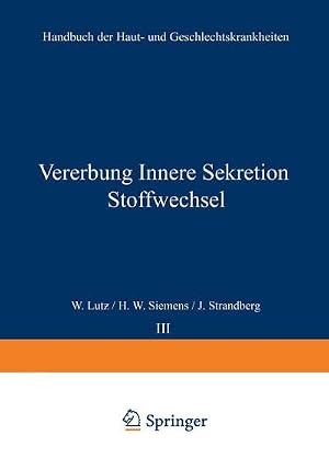 Imagen del vendedor de Vererbung Innere Sekretion Stoffwechsel a la venta por buchversandmimpf2000