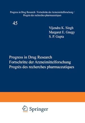 Bild des Verkufers fr Progress in Drug Research / Fortschritte der Arzneimittelforschung / Progrs des Recherches Pharmaceutiques zum Verkauf von buchversandmimpf2000
