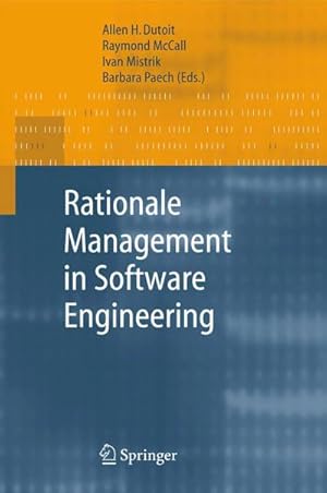 Immagine del venditore per Rationale Management in Software Engineering venduto da buchversandmimpf2000