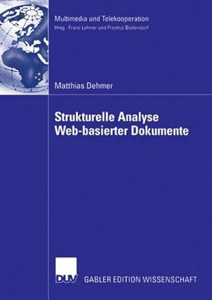 Bild des Verkufers fr Strukturelle Analyse Web-basierter Dokumente zum Verkauf von buchversandmimpf2000