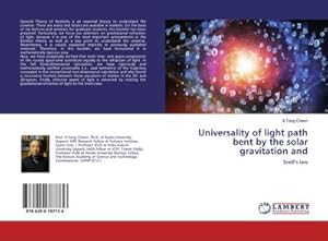 Bild des Verkufers fr Universality of light path bent by the solar gravitation and zum Verkauf von buchversandmimpf2000