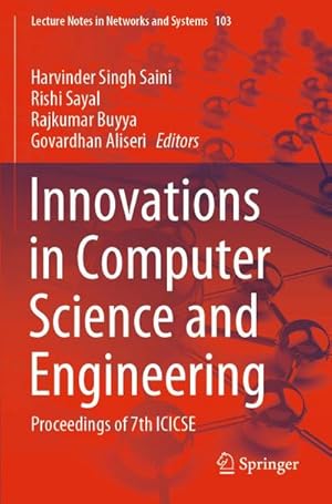 Immagine del venditore per Innovations in Computer Science and Engineering venduto da buchversandmimpf2000