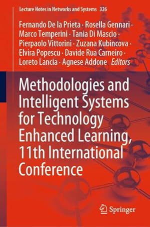 Bild des Verkufers fr Methodologies and Intelligent Systems for Technology Enhanced Learning, 11th International Conference zum Verkauf von buchversandmimpf2000