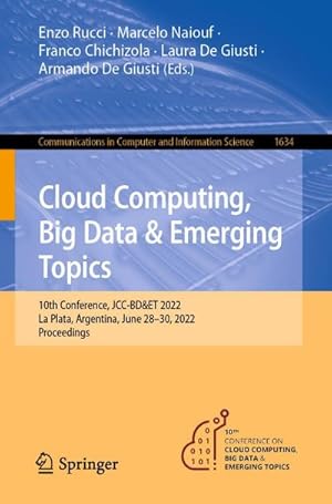Bild des Verk�ufers f�r Cloud Computing, Big Data & Emerging Topics zum Verkauf von buchversandmimpf2000