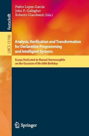 Bild des Verk�ufers f�r Analysis, Verification and Transformation for Declarative Programming and Intelligent Systems zum Verkauf von buchversandmimpf2000