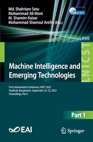 Immagine del venditore per Machine Intelligence and Emerging Technologies venduto da buchversandmimpf2000