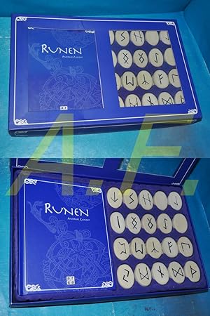 Bild des Verk�ufers f�r Runen. (Box mit Buch, 25 Runenstine u. 1 Samts�ckchen - komplett) Mit Ill. von Julia Gebert zum Verkauf von Antiquarische Fundgrube e.U.