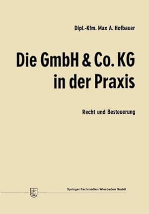 Bild des Verk�ufers f�r Die GmbH & Co. KG in der Praxis zum Verkauf von buchversandmimpf2000