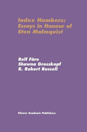 Immagine del venditore per Index Numbers: Essays in Honour of Sten Malmquist venduto da buchversandmimpf2000