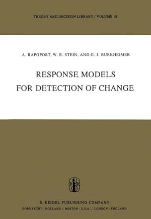Image du vendeur pour Response Models for Detection of Change mis en vente par buchversandmimpf2000