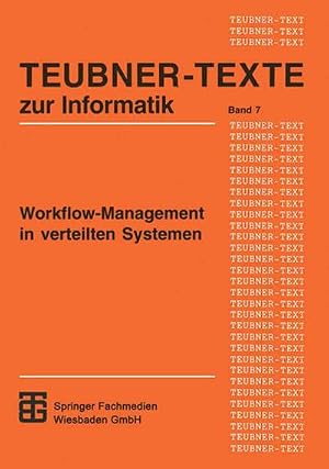 Immagine del venditore per Workflow-Management in verteilten Systemen venduto da buchversandmimpf2000
