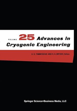 Immagine del venditore per Advances in Cryogenic Engineering venduto da buchversandmimpf2000