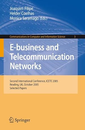 Immagine del venditore per E-business and Telecommunication Networks venduto da buchversandmimpf2000