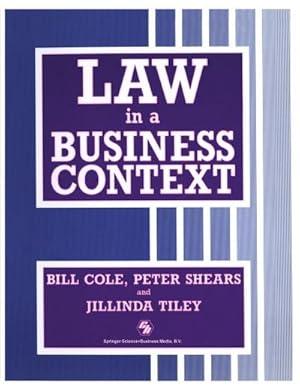 Immagine del venditore per Law in a Business Context venduto da buchversandmimpf2000