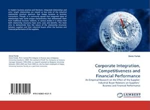 Bild des Verkufers fr Corporate Integration, Competitiveness and Financial Performance zum Verkauf von buchversandmimpf2000