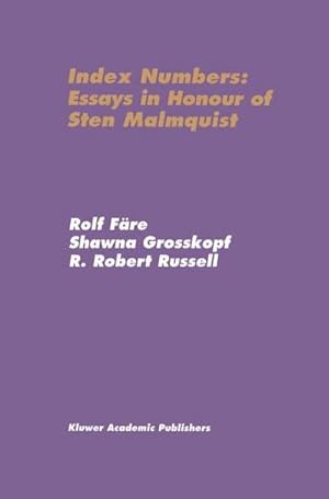 Immagine del venditore per Index Numbers: Essays in Honour of Sten Malmquist venduto da buchversandmimpf2000