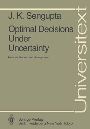 Immagine del venditore per Optimal Decisions Under Uncertainty venduto da buchversandmimpf2000