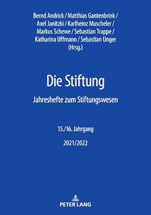 Bild des Verkufers fr Die Stiftung zum Verkauf von buchversandmimpf2000