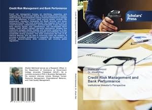 Immagine del venditore per Credit Risk Management and Bank Performance venduto da buchversandmimpf2000