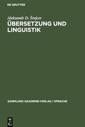 Immagine del venditore per �bersetzung und Linguistik venduto da buchversandmimpf2000