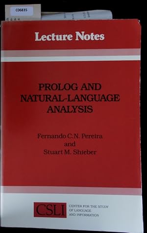 Immagine del venditore per Prolog and Natural-Language Analysis. venduto da Antiquariat Bookfarm