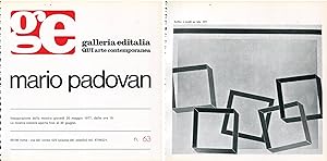 Seller image for Mario Padovan. Galleria Editalia 1977 for sale by Studio Bibliografico Marini
