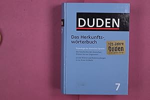 Bild des Verkufers fr DUDEN: DAS HERKUNFTSWRTERBUCH. Etymologie der deutschen Sprache zum Verkauf von Butterfly Books GmbH & Co. KG