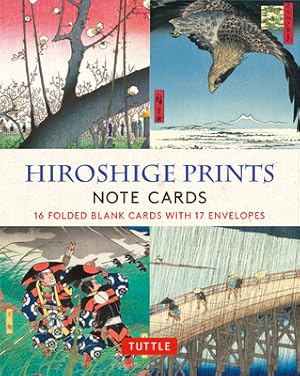 Imagen del vendedor de Hiroshige Prints, 16 Note Cards: 16 Different Blank Cards with 17 Patterned Envelopes (Woodblock Prints) a la venta por BargainBookStores