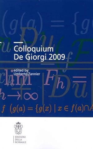 Seller image for Colloquium De Giorgi 2009 for sale by GreatBookPrices