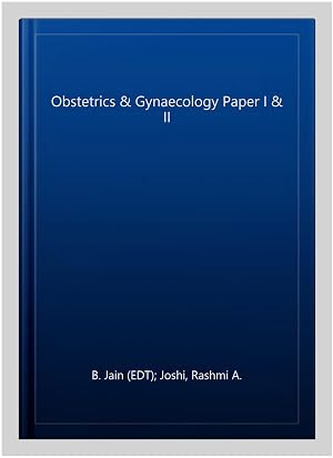 Immagine del venditore per Obstetrics & Gynaecology Paper I & II venduto da GreatBookPrices