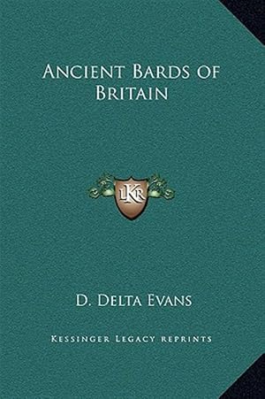 Seller image for Ancient Bards of Britain for sale by GreatBookPrices