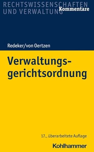 Imagen del vendedor de Verwaltungsgerichtsordnung -Language: german a la venta por GreatBookPrices