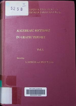 Bild des Verkufers fr Algebraic methods in graph theory ed. Colloquia mathematica Societatis Jnos Bolyai 25. zum Verkauf von Antiquariat Bookfarm
