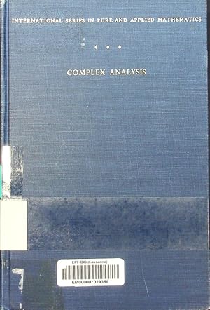 Bild des Verkufers fr Complex analysis an introduction to the theory of analytic functions of one complex variable Lars V. Ahlfors. International series in pure and applied mathematics. zum Verkauf von Antiquariat Bookfarm