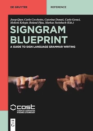 Bild des Verkufers fr SignGram Blueprint | A Guide to Sign Language Grammar Writing zum Verkauf von preigu