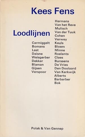 Bild des Verk�ufers f�r Loodlijnen zum Verkauf von In 't Wasdom - antiquariaat Cornelissen & De Jong