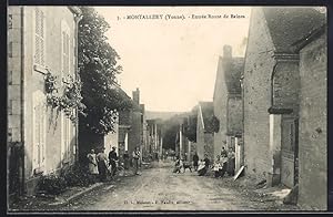 Carte postale Venoy /Yonne, Montallery, Entrée Route de Beines