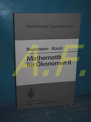 Imagen del vendedor de Mathematik f�r �konomen 2: Lineare Algebra (Heidelberger Taschenb�cher Band 117) a la venta por Antiquarische Fundgrube e.U.