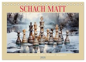 Seller image for Schach Matt (Tischkalender 2026 DIN A5 quer), CALVENDO Monatskalender : Aquarelle rund um das beliebte Schachspiel - KI generiert for sale by AHA-BUCH GmbH