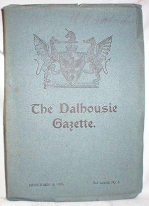 The Dalhousie Gazette, Nov. 18, 1905 (Vol. xxxviii, No. 2)