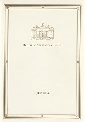 Bild des Verkufers fr Programmheft Leos Janacek JENUFA 6. Januar 1987 zum Verkauf von Programmhefte24 Schauspiel und Musiktheater der letzten 150 Jahre