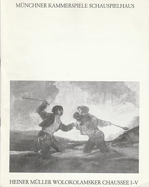 Bild des Verkufers fr Programmheft Wolokolamsker Chaussee I-V von Heiner Mller. Premiere 20. April 1989 Spielzeit 1988 / 89 Heft 4 zum Verkauf von Programmhefte24 Schauspiel und Musiktheater der letzten 150 Jahre